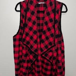Red Buffalo plaid vest